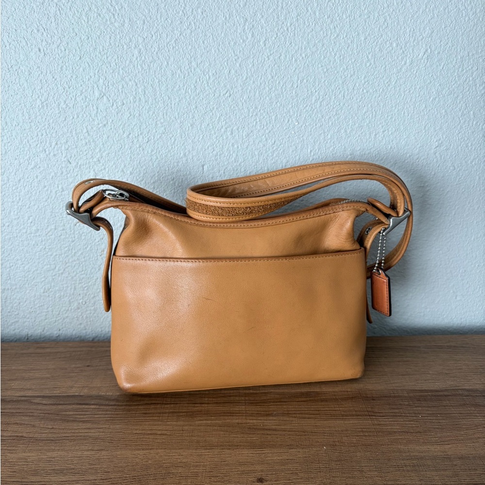 Coach Tan Leather Shoulder Bag